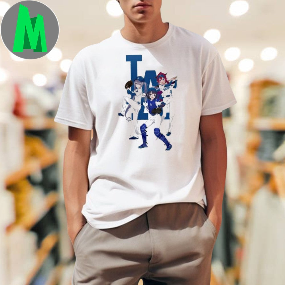 Los Angeles Dodgers MLB x Hololive Night 2025 - Adult & Kids T-Shirts, Sweatshirts & Hoodies apparel design preview 1