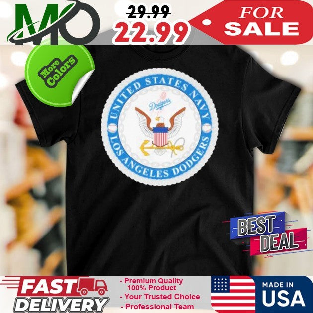 Los Angeles Dodgers x United States Navy Flag America - Adult & Kids T-Shirts, Sweatshirts & Hoodies apparel design preview 1