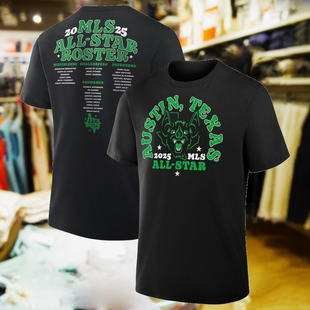 MLS All-Star Game Austin 2025 Player Roster - Adult & Kids T-Shirts, Sweatshirts & Hoodies apparel design preview 1