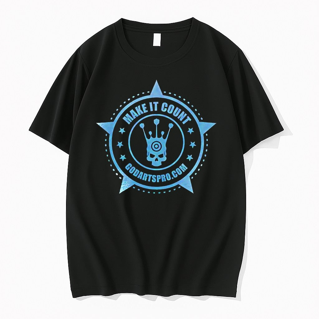 Official Make It Count Darts Skull Crown Jpg - Adult & Kids T-Shirts, Sweatshirts & Hoodies apparel design preview 1