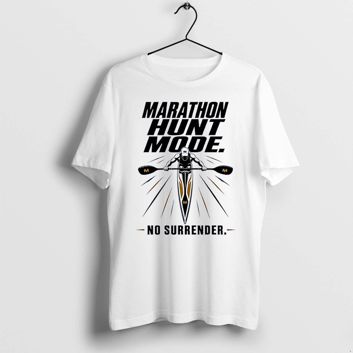 Official Marathon Hunt Mode Kayaker No Surrender 2026 - Adult & Kids T-Shirts, Sweatshirts & Hoodies apparel design preview 1