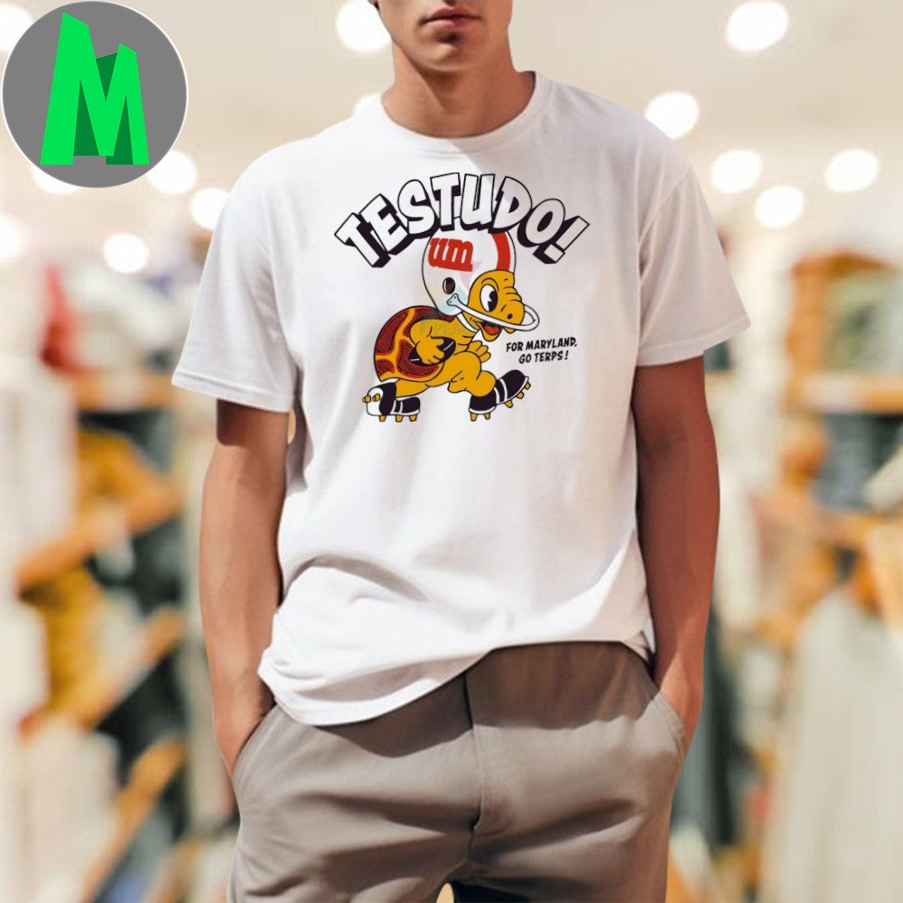 Maryland Logo Testudo Football - Adult & Kids T-Shirts, Sweatshirts & Hoodies apparel design preview 1