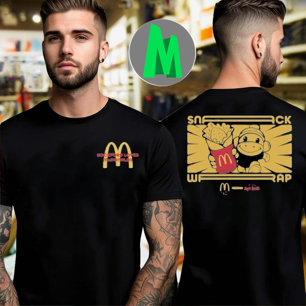 McDonald's Snack Wrap Monkey Graphic - Adult & Kids T-Shirts, Sweatshirts & Hoodies apparel design preview 1