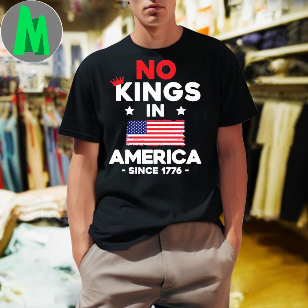 Men_s No King in America Since 1776 - Adult & Kids T-Shirts, Sweatshirts & Hoodies apparel design preview 1