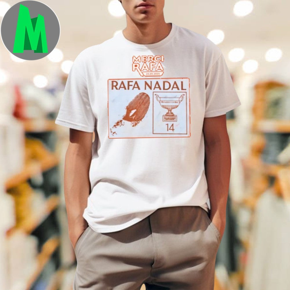 Merci Rafael Nadal Tennis King of Clay Fan - Adult & Kids T-Shirts, Sweatshirts & Hoodies apparel design preview 1