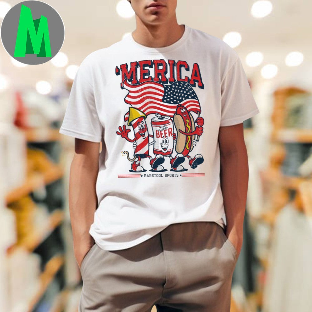 'Merica 1776 Barstool Sports Patriotic Pocket - Adult & Kids T-Shirts, Sweatshirts & Hoodies apparel design preview 1