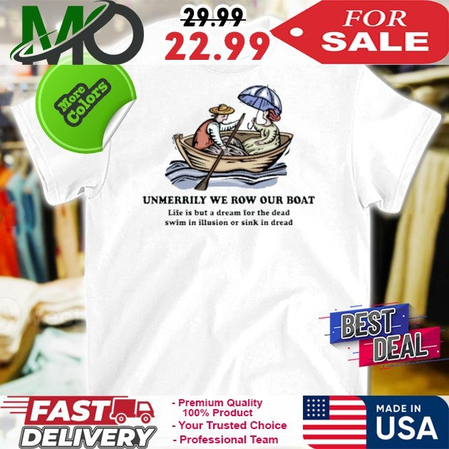 Merrily We Row Your Boat - Adult & Kids T-Shirts, Sweatshirts & Hoodies apparel design preview 1