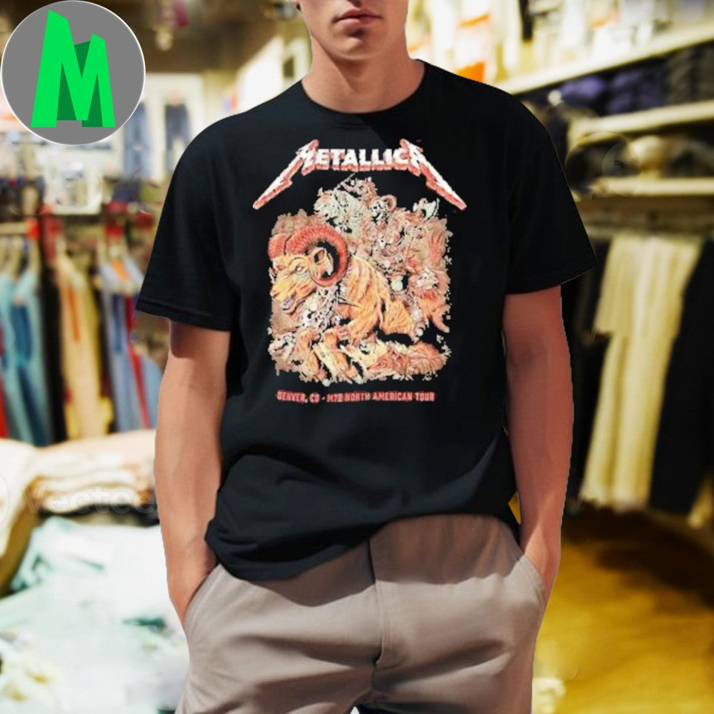 Metallica Denver 2025 Night 2 Empower Field CO On - Adult & Kids T-Shirts, Sweatshirts & Hoodies apparel design preview 1