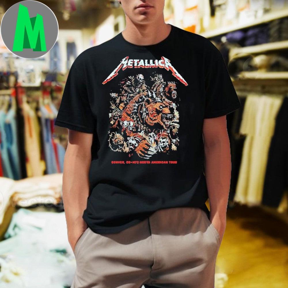 Metallica M72 Denver 2025 Night 1 Venue In Colorado - Adult & Kids T-Shirts, Sweatshirts & Hoodies apparel design preview 1