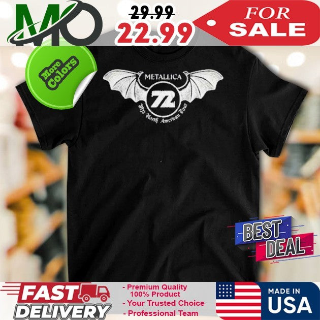 Metallica M72 North American Tour Shop Merch Schedule - Adult & Kids T-Shirts, Sweatshirts & Hoodies apparel design preview 1