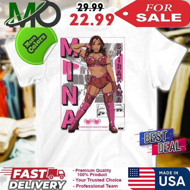 Mina Shirakawa Everybody Wants Wrestling Comfort - Adult & Kids T-Shirts, Sweatshirts & Hoodies apparel design preview 1