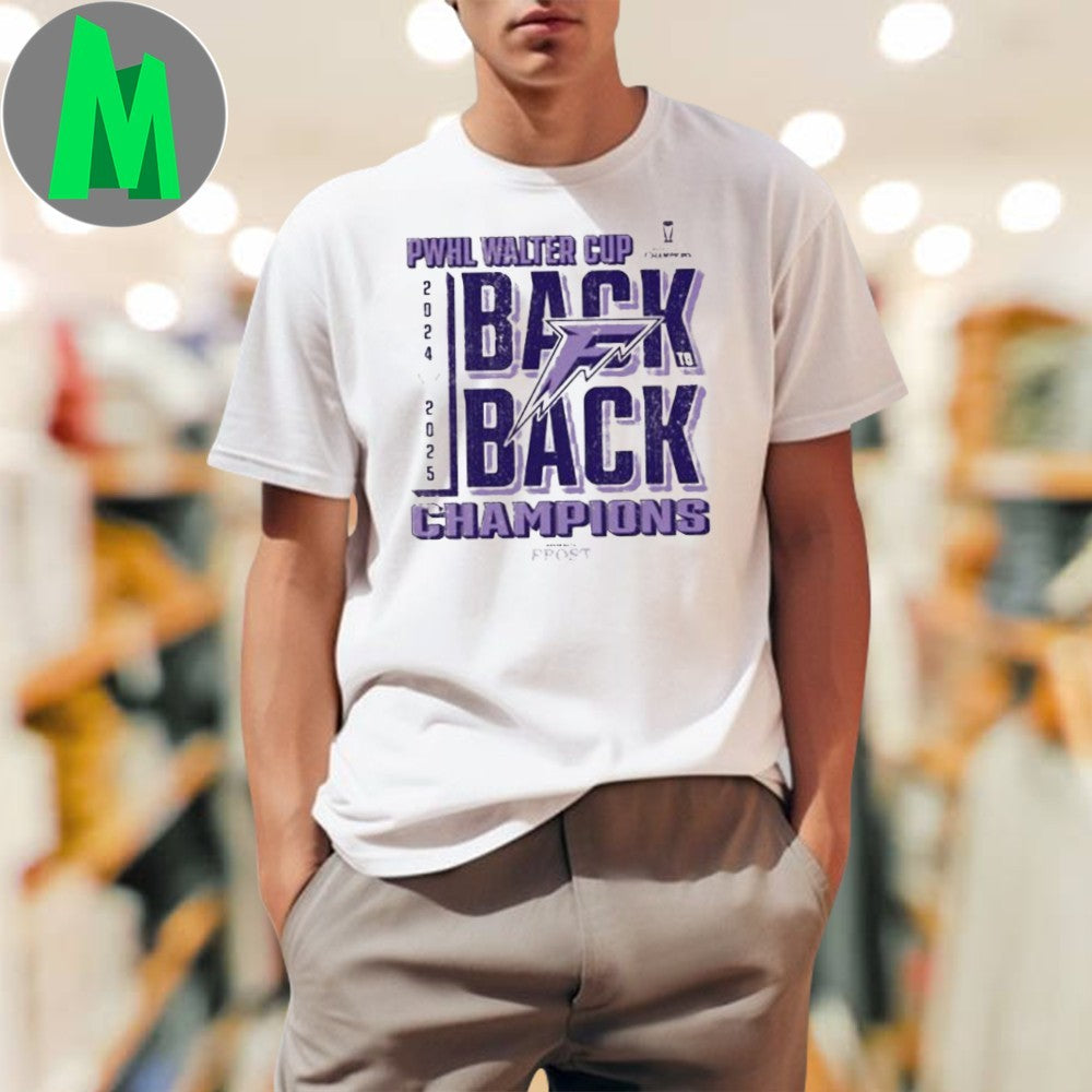 Minnesota Frost Back To Champions PWHL Walter Cup - Adult & Kids T-Shirts, Sweatshirts & Hoodies apparel design preview 1