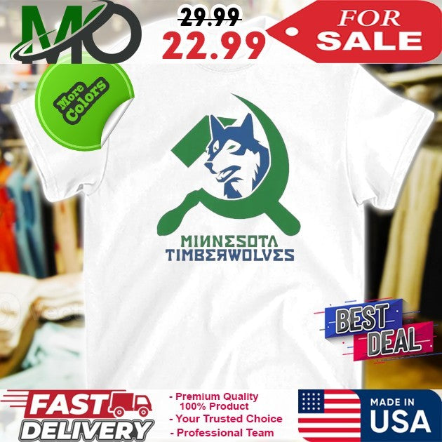 Minnesota Timberwolves Communist Nba Playoffs Logo - Adult & Kids T-Shirts, Sweatshirts & Hoodies apparel design preview 1