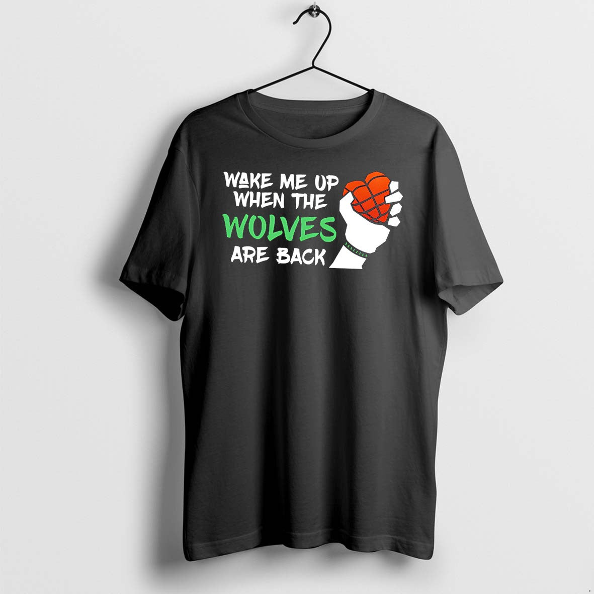 Official Minnesota Timberwolves Wake Me Up When The - Adult & Kids T-Shirts, Sweatshirts & Hoodies apparel design preview 1