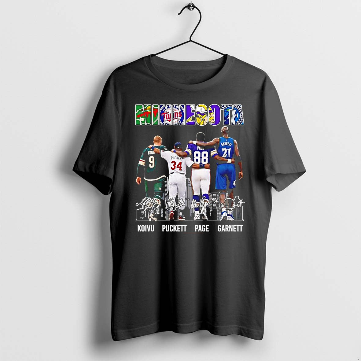 Official Minnesota Wild Twins Vikings Timberwolves - Adult & Kids T-Shirts, Sweatshirts & Hoodies apparel design preview 1