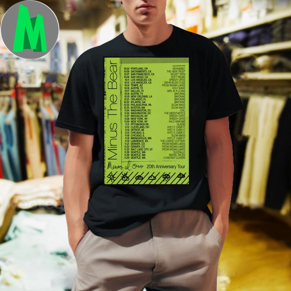 Minus The Bear Concert Poster - Adult & Kids T-Shirts, Sweatshirts & Hoodies apparel design preview 1