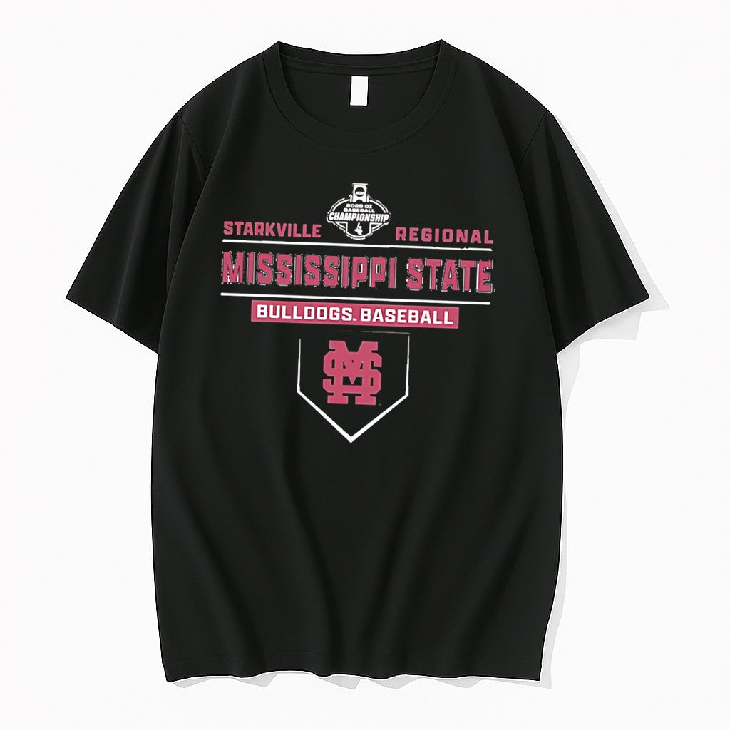 Official Mississippi State Bulldogs Baseball - Adult & Kids T-Shirts, Sweatshirts & Hoodies apparel design preview 1