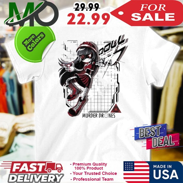 Murder Drones Doll Fight Back N Sci-Fi Robot Graphic - Adult & Kids T-Shirts, Sweatshirts & Hoodies apparel design preview 1