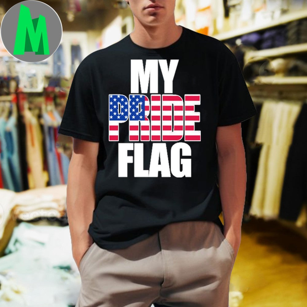 My Pride Flag USA American Patriot Graphic - Adult & Kids T-Shirts, Sweatshirts & Hoodies apparel design preview 1