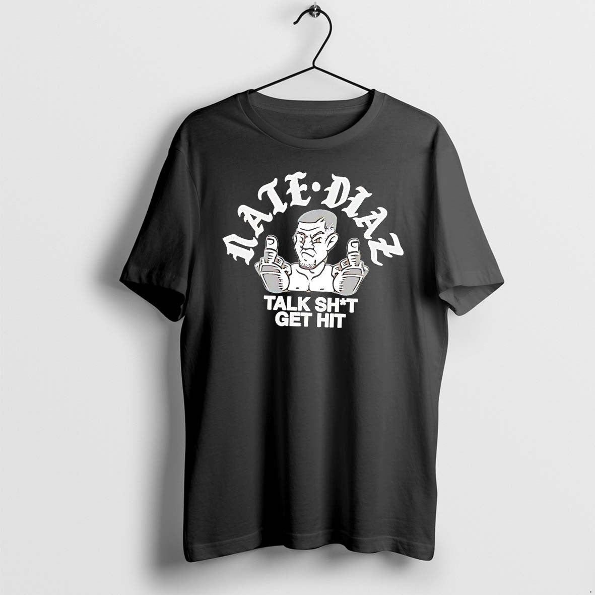 Official Nate Diaz Talk Shit Get Hit Stockton Slap - Adult & Kids T-Shirts, Sweatshirts & Hoodies apparel design preview 1