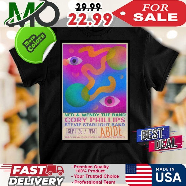 Ned and Wendy The Band Sept 26 2025 Cory Phillips - Adult & Kids T-Shirts, Sweatshirts & Hoodies apparel design preview 1