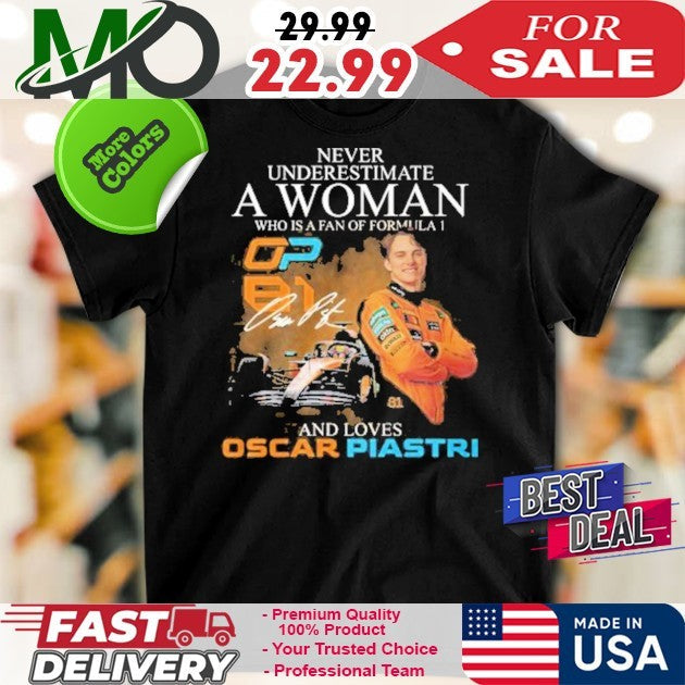 Never Underestimate A Woman Who Is Fan Of Formula 1 - Adult & Kids T-Shirts, Sweatshirts & Hoodies apparel design preview 1
