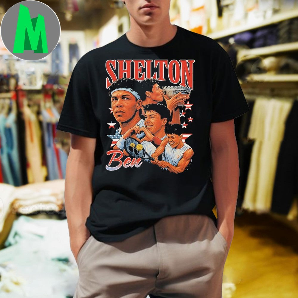 New Ben Shelton Tennis - Adult & Kids T-Shirts, Sweatshirts & Hoodies apparel design preview 1