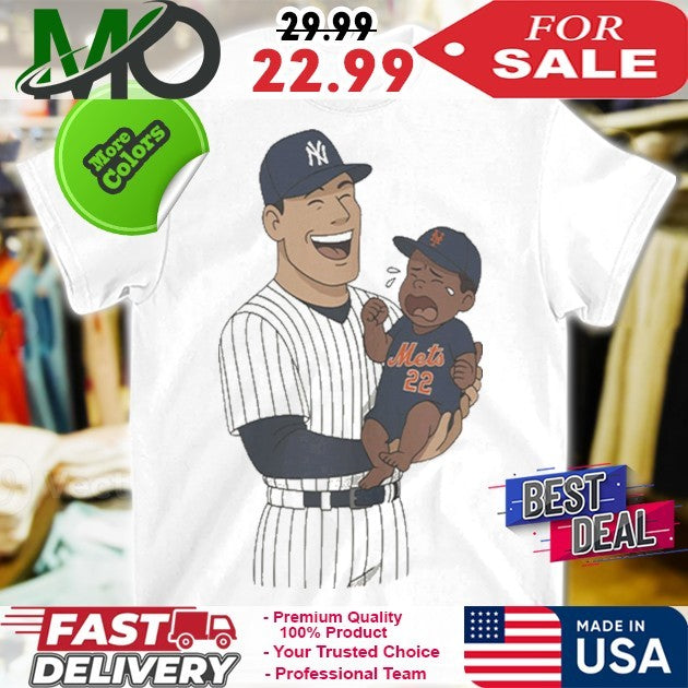 New York Yankees And Mets Aaron Judge Carrying Juan - Adult & Kids T-Shirts, Sweatshirts & Hoodies apparel design preview 1