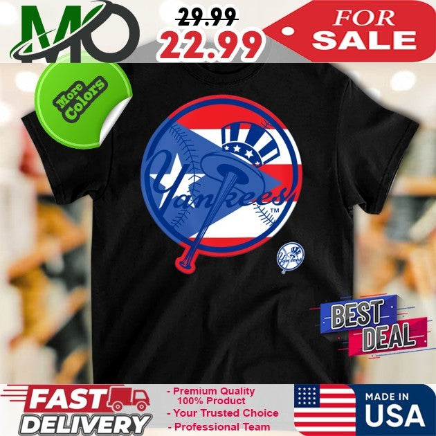 New York Yankees Era Navy Puerto Rican Flag Logo - Adult & Kids T-Shirts, Sweatshirts & Hoodies apparel design preview 1