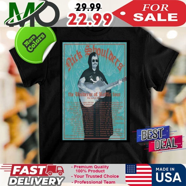 Nick Shoulders The Universe of Battle Tour 2025 - Adult & Kids T-Shirts, Sweatshirts & Hoodies apparel design preview 1