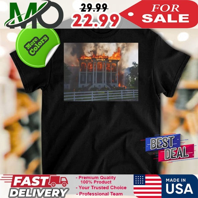 Nottoway Plantation Fire - Adult & Kids T-Shirts, Sweatshirts & Hoodies apparel design preview 1