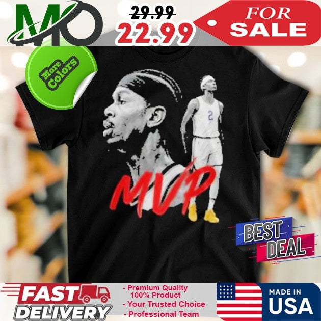 Number 2 Shai Gilgeous-Alexander 2025 NBA MVP Black - Adult & Kids T-Shirts, Sweatshirts & Hoodies apparel design preview 1