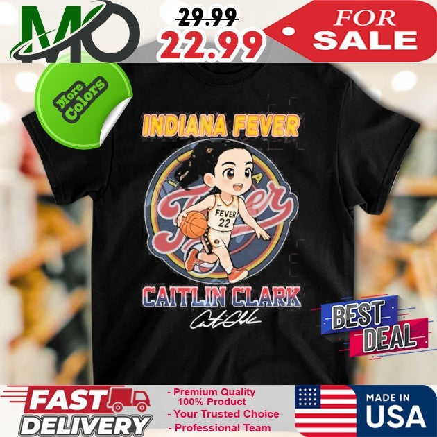Number 22 Caitlin Clark X Indiana Fever Signatura - Adult & Kids T-Shirts, Sweatshirts & Hoodies apparel design preview 1