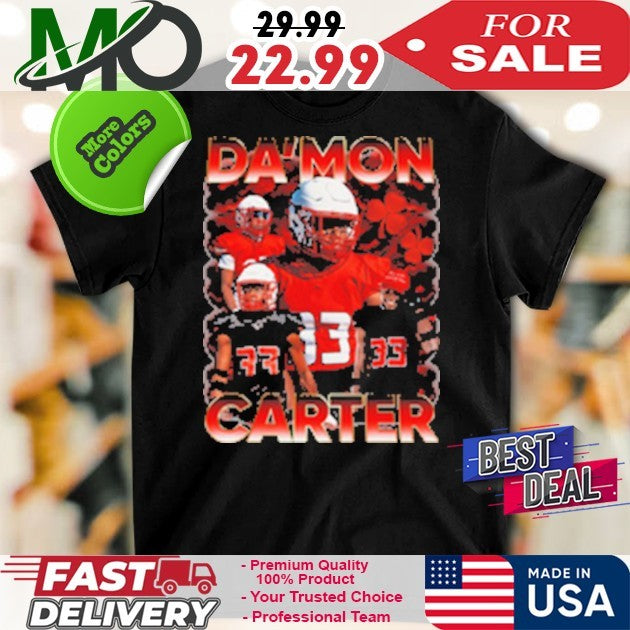 Number 33 Da'mon Carter - Adult & Kids T-Shirts, Sweatshirts & Hoodies apparel design preview 1