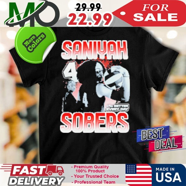 Number 4 Saniyah Sobers 1% Better Every Day - Adult & Kids T-Shirts, Sweatshirts & Hoodies apparel design preview 1