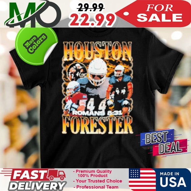 Number 44 Houston Forester Romans 8 31 - Adult & Kids T-Shirts, Sweatshirts & Hoodies apparel design preview 1