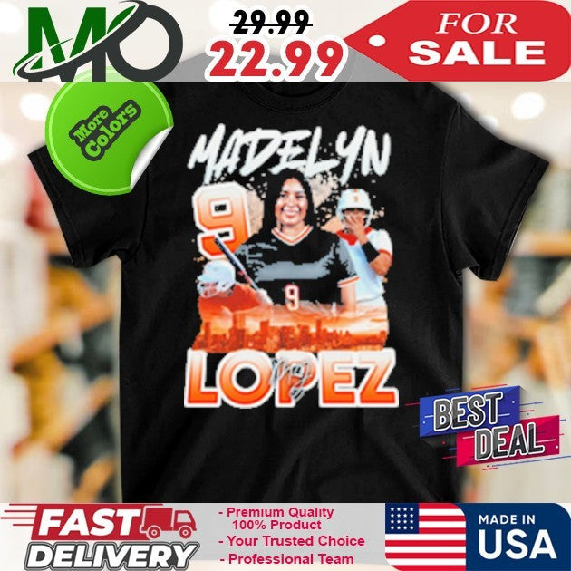 Number 9 Madelyn Lopez Signature - Adult & Kids T-Shirts, Sweatshirts & Hoodies apparel design preview 1