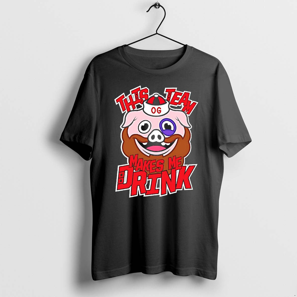 Official Og Bearded Pig This Team Make Me Drink Jpg - Adult & Kids T-Shirts, Sweatshirts & Hoodies apparel design preview 1