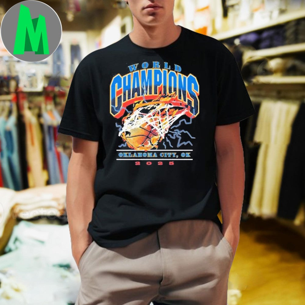 OKC Thunder 2025 World NBA Champions Graphic - Adult & Kids T-Shirts, Sweatshirts & Hoodies apparel design preview 1