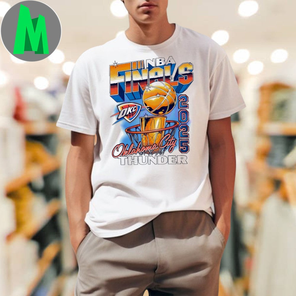 Oklahoma City Thunder 2025 NBA Finals Vintage Graphic - Adult & Kids T-Shirts, Sweatshirts & Hoodies apparel design preview 1