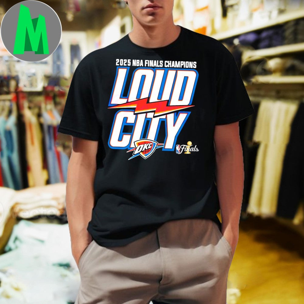 Oklahoma City Thunder Loud 2025 NBA Finals Champions - Adult & Kids T-Shirts, Sweatshirts & Hoodies apparel design preview 1