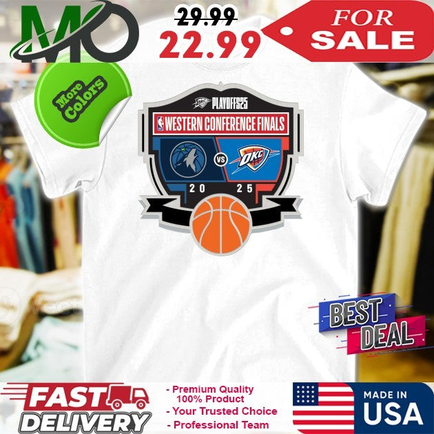 Oklahoma city thunder 2025 western conference finals - Adult & Kids T-Shirts, Sweatshirts & Hoodies apparel design preview 1