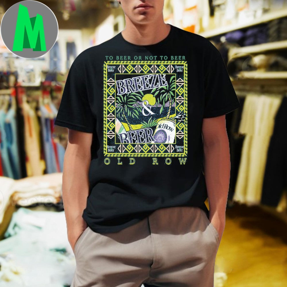 Old Row Teal Breeze and Beer Tropical Beach - Adult & Kids T-Shirts, Sweatshirts & Hoodies apparel design preview 1
