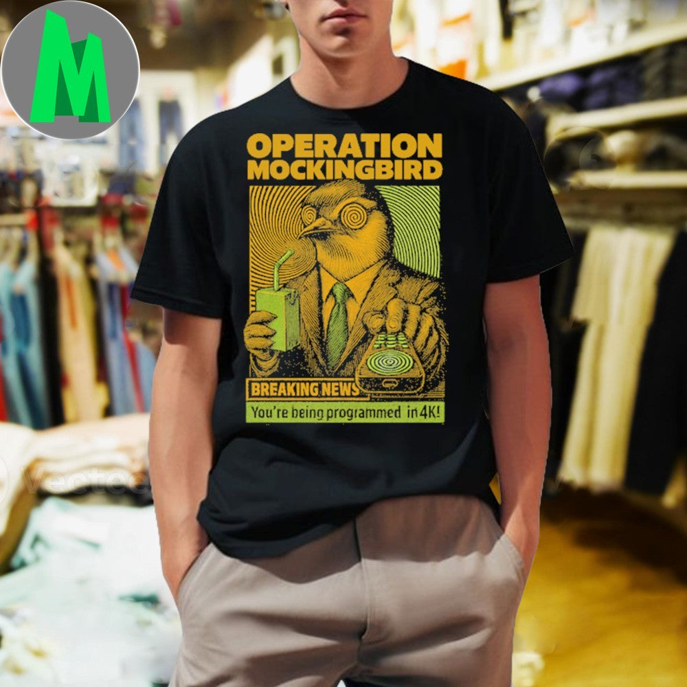 Operation Mockingbird Conspiracy Theory Graphic - Adult & Kids T-Shirts, Sweatshirts & Hoodies apparel design preview 1