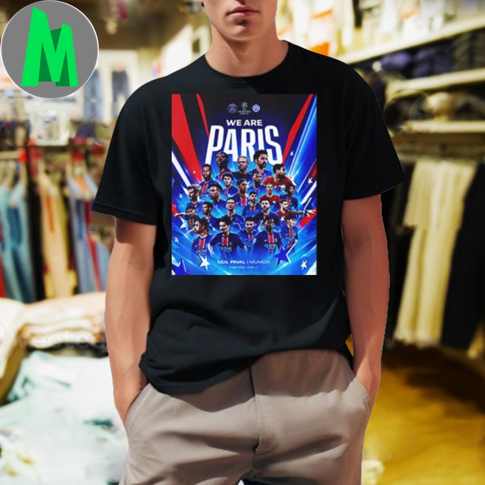 PSG Paris Saint German Poster All Team Before UCL - Adult & Kids T-Shirts, Sweatshirts & Hoodies apparel design preview 1