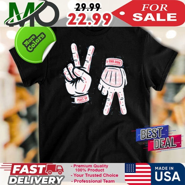 Peace up a-town down - Adult & Kids T-Shirts, Sweatshirts & Hoodies apparel design preview 1