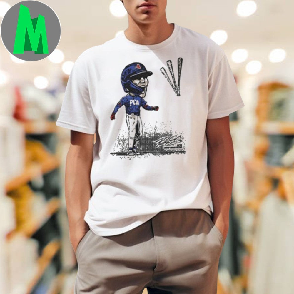 Pete Crow-Armstrong Bat Flip Big Head Chicago Cubs - Adult & Kids T-Shirts, Sweatshirts & Hoodies apparel design preview 1