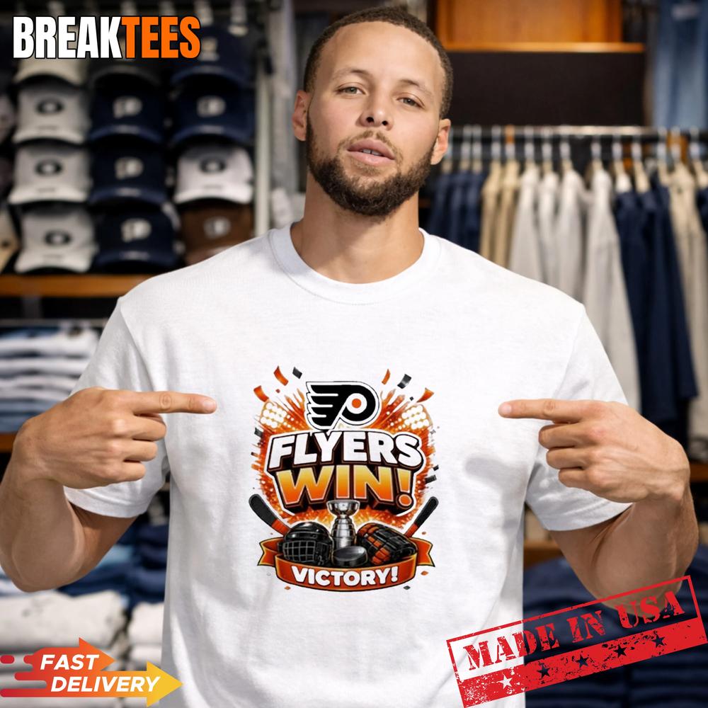 Philadelphia Flyers win victory ICE HOCKEY - Adult & Kids T-Shirts, Sweatshirts & Hoodies apparel design preview 1