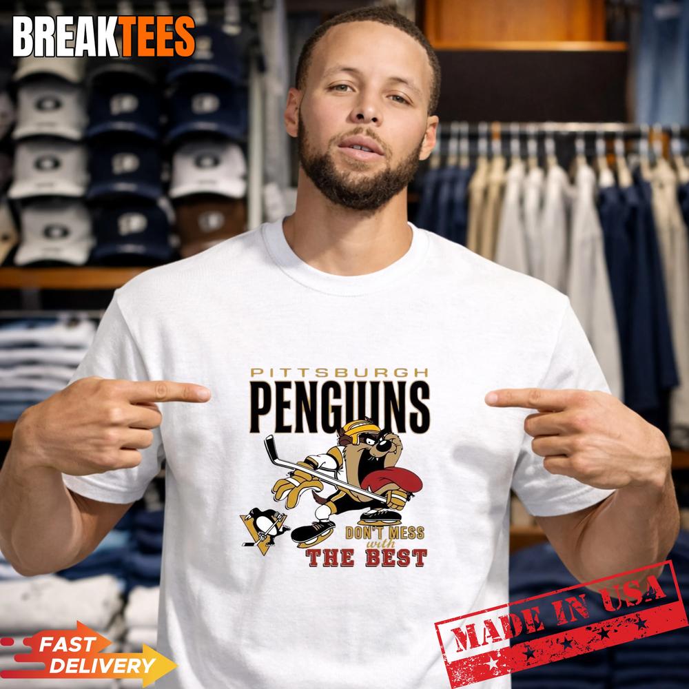 Pittsburgh Penguins Dont Mess With The Best Mascot - Adult & Kids T-Shirts, Sweatshirts & Hoodies apparel design preview 1