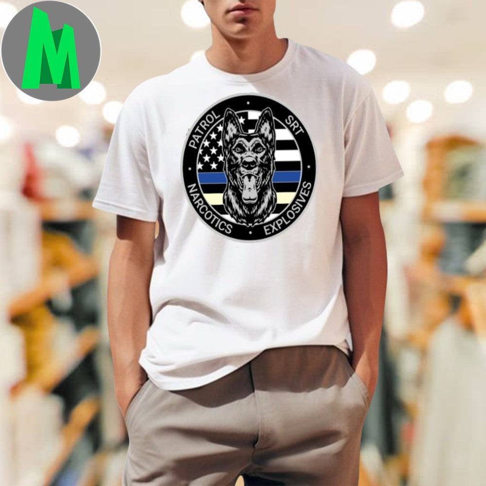 Police K9 Unit Patrol SRT Narcotics Explosives - Adult & Kids T-Shirts, Sweatshirts & Hoodies apparel design preview 1